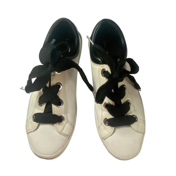 SKECHERS Women Hi Lite Lace Up Sneakers Size 8 White Y2K Casual Everyday S-7 - Picture 3 of 9